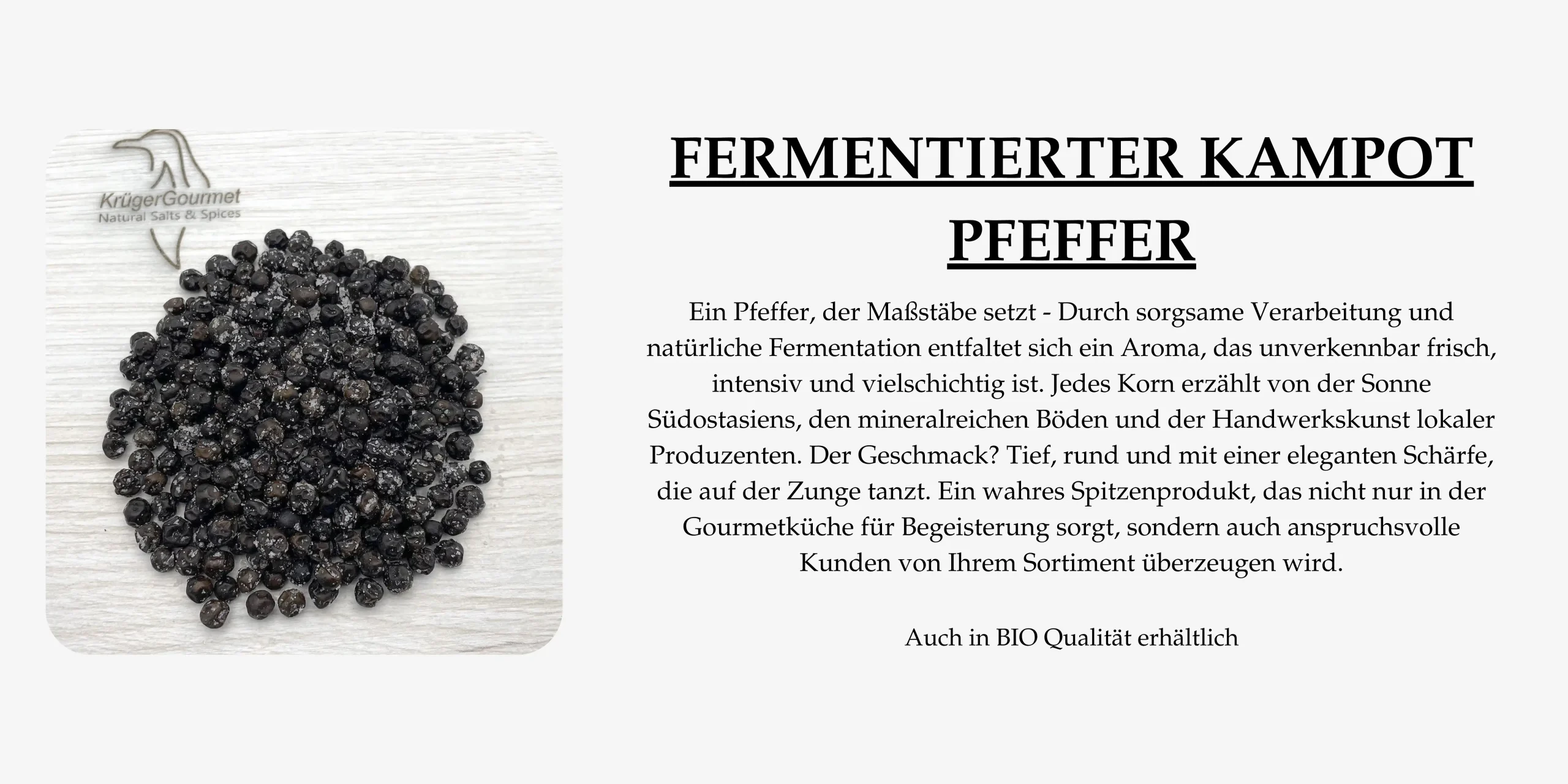 Fermentierter Kampot Pfeffer