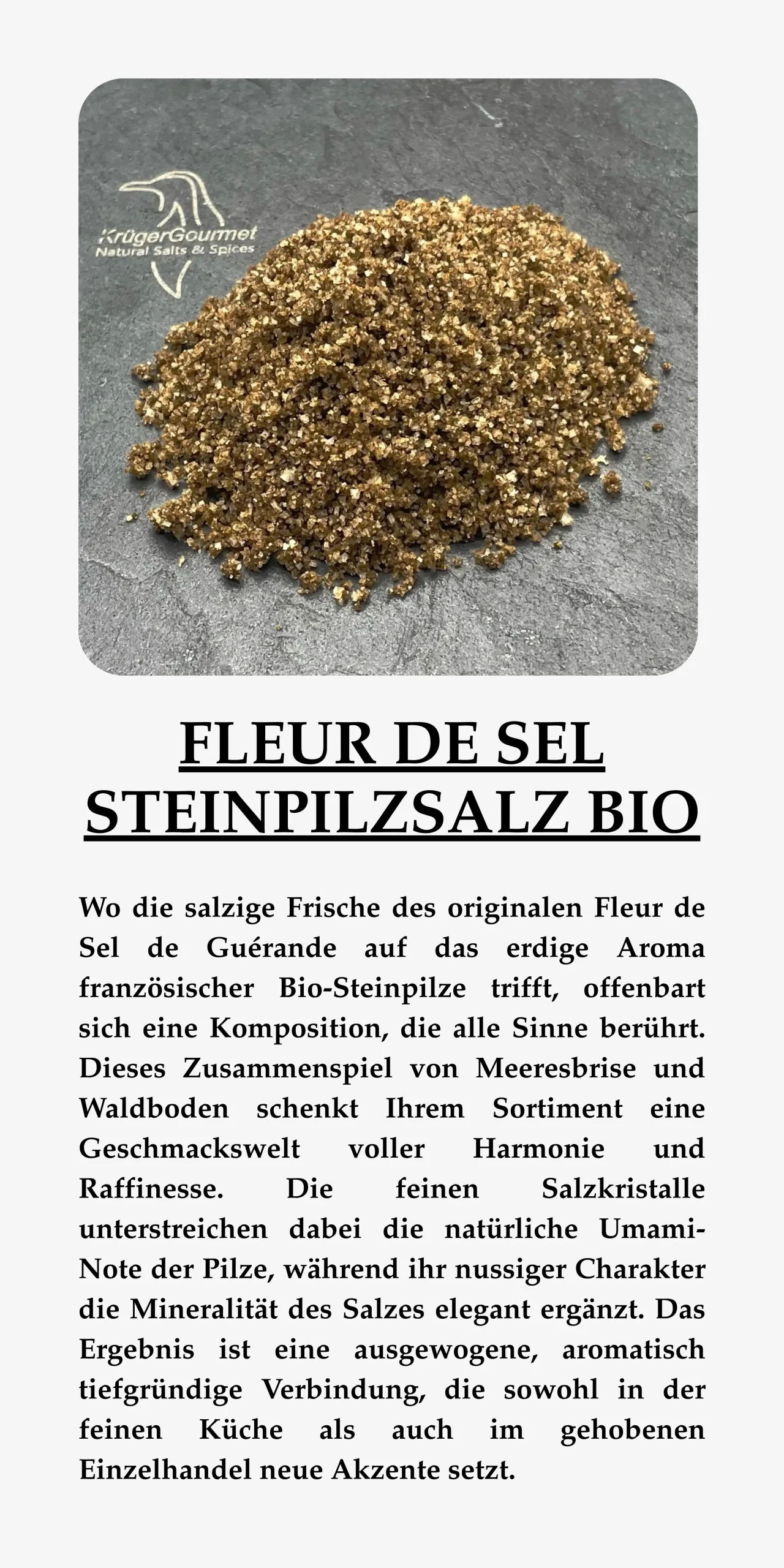 Fleur de Sel Steinpilzsalz BIO